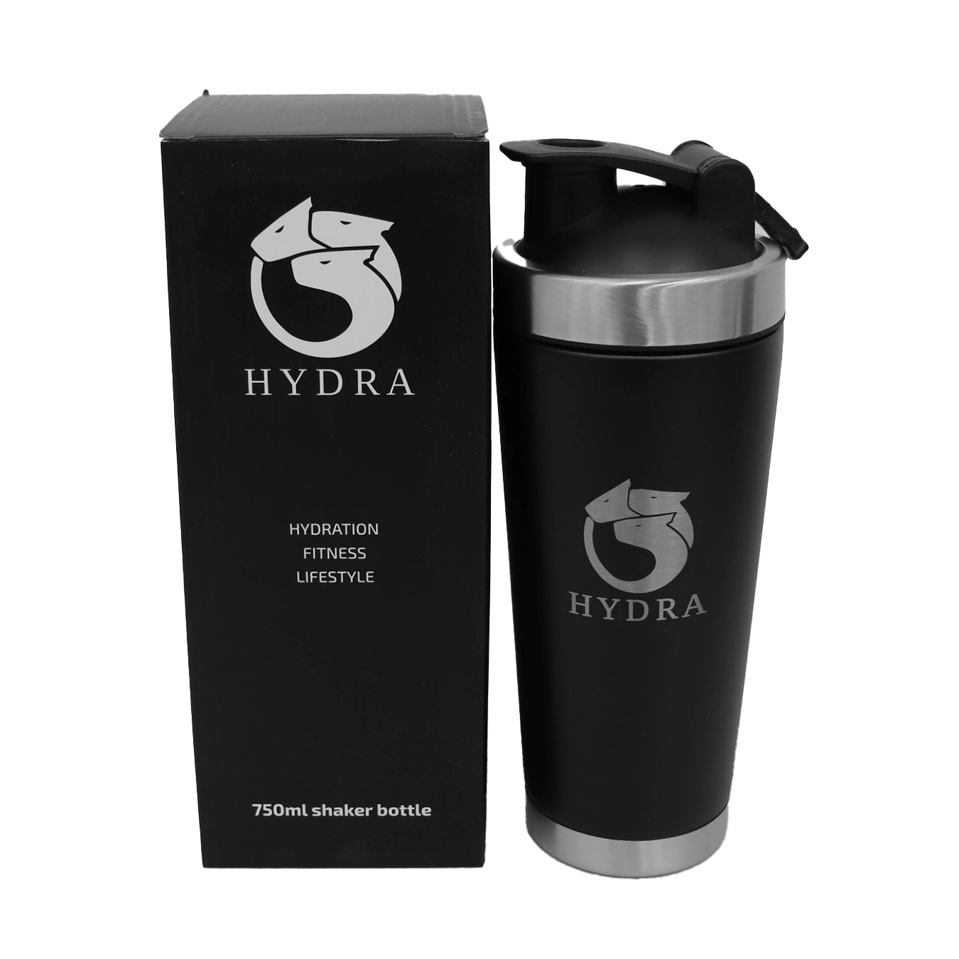 Premium Hydra Shakers- 750ml Stainless Steel Shaker Striped