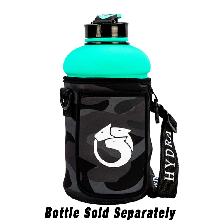 Black Camo - 1.3L Hydra Bottle Sleeve - Neoprene Bottle Sleeve