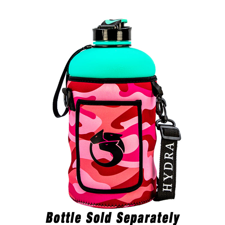 Pink Camo - 2.2L Hydra Bottle Sleeve - Neoprene Bottle Sleeve