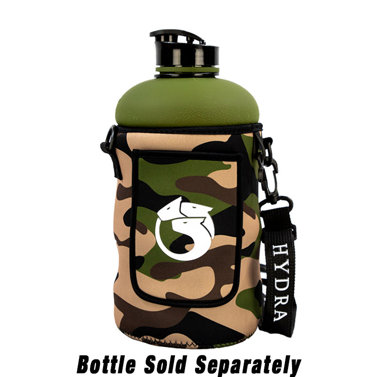 Woodland Camo - 2.2L Hydra Bottle Sleeve - Neoprene Bottle Sleeve